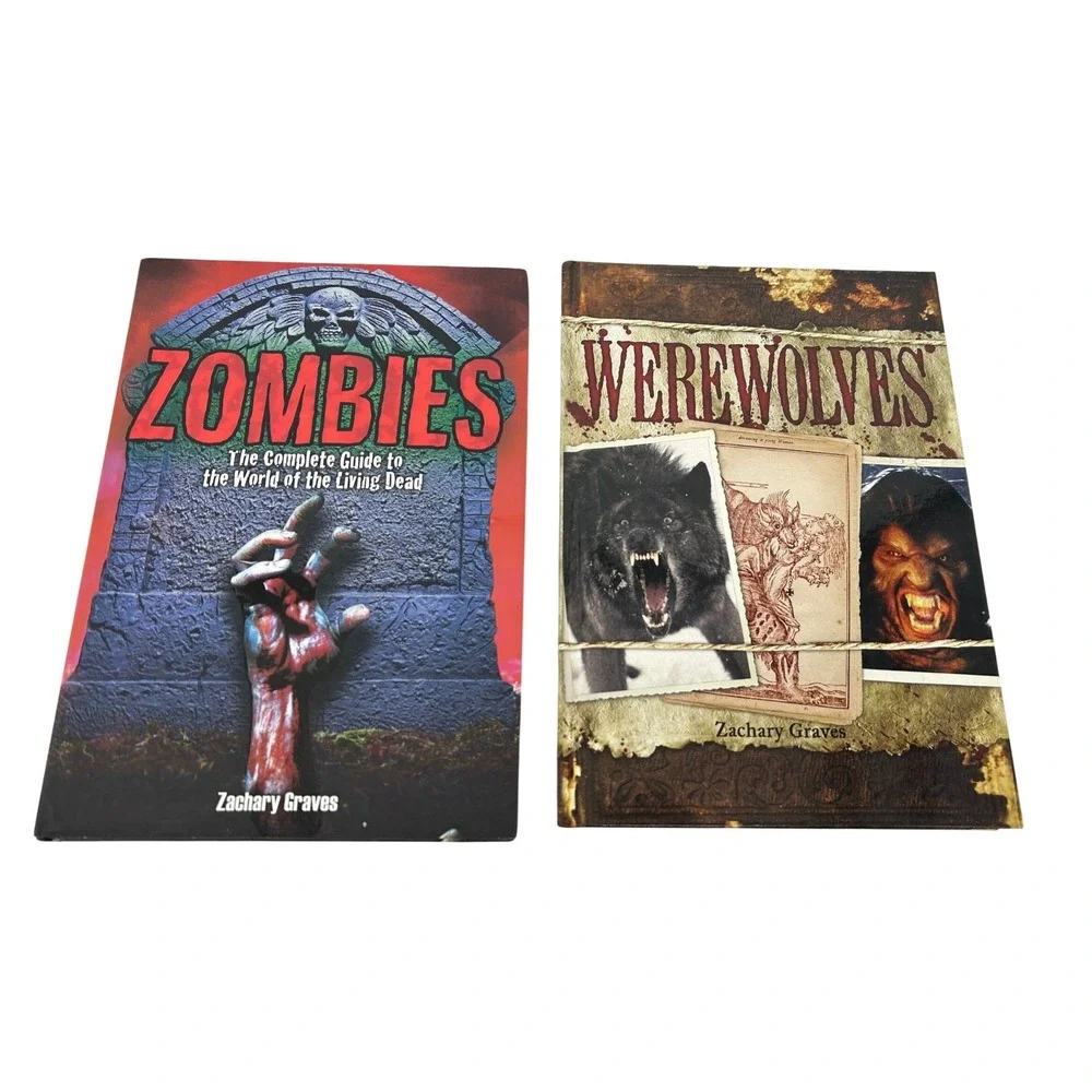 Zombies and Werewolves Zachary Graves Horror Folklore Book Set 2 Volume Guide